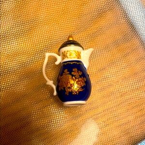 Mini Blue and Gold Bridgerton Teapot